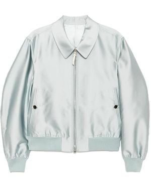 Tom Ford Zip-Up Bomber Jacket - Blue