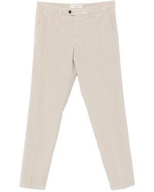 Briglia 1949 Corduroy-Effect Straight-Leg Trousers - White