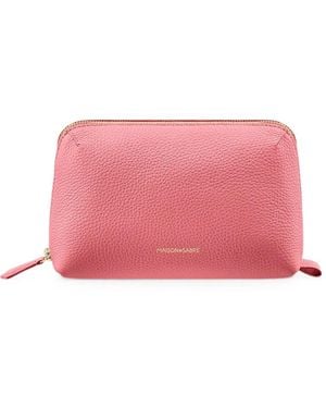 Maison De Sabre Tech Leather Pouch - Pink
