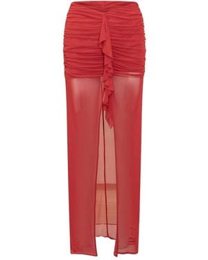 De La Vali Tiramisu Skirt - Red