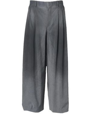 Doublet Pantalones Smog Air Con Efecto Manchado - Gris