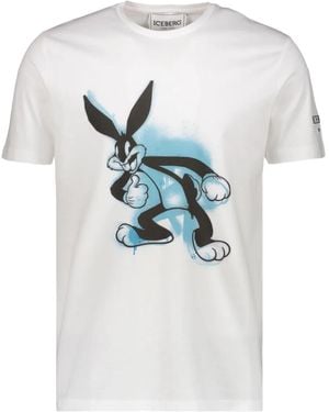 Iceberg プリント Tシャツ - ホワイト