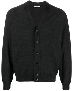 Lemaire Cardigan En Laine Mélangée - Noir