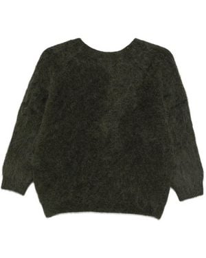 Ba&sh Jersey Fill con efecto cepillado - Negro