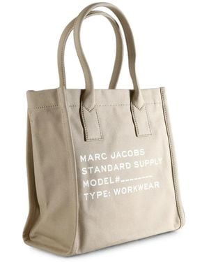 Marc Jacobs Logo-Print Cotton Tote Bag - Natural