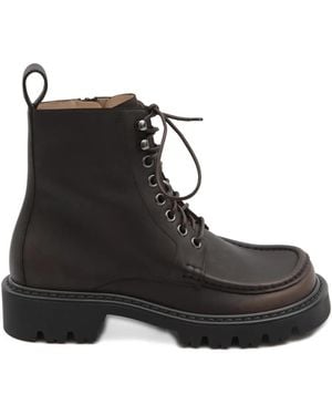 Loewe Stiefeletten Mit Schnürung - Schwarz