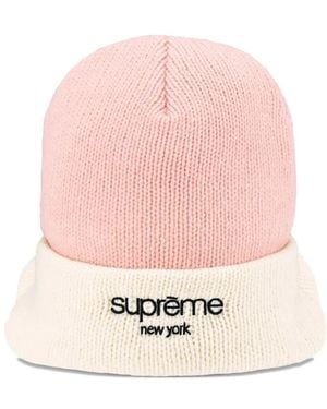 Supreme Radar Beanie Hat - Pink