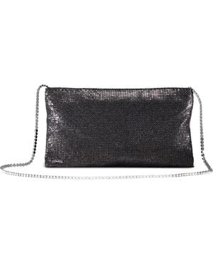 Benedetta Bruzziches Clutch Mit Zierkette - Grau