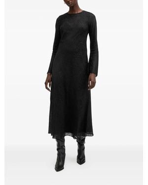 AllSaints Vestido midi Jada - Negro