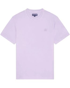 Vilebrequin T-Shirt À Broderie Tortue - Violet