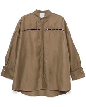 Acler Stanbrook Hemd - Braun