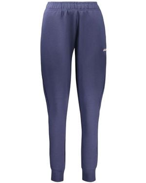 Fila Logo-Patch Track Pants - Blue