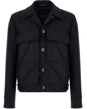 Gabriele Pasini Flap-Pocket Notched-Lapel Jacket - Blue