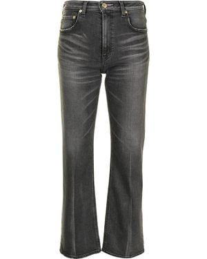 Tu Es Mon Tresor The Amethyst Flared Leg Jeans - Grey