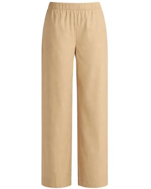 Liviana Conti Julian Elasticated-Waistband Trousers - Natural