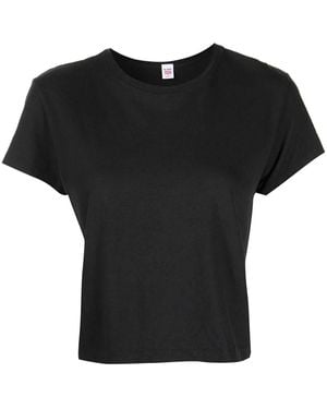 RE/DONE T-Shirt Squadrata Anni '50 - Nero