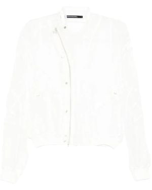 Julius Chaqueta Con Paneles Translúcidos - Blanco