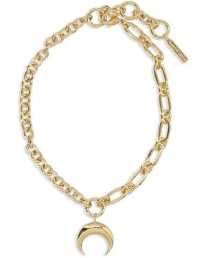 Marine Serre Regenerated Moon Necklace - Metallic