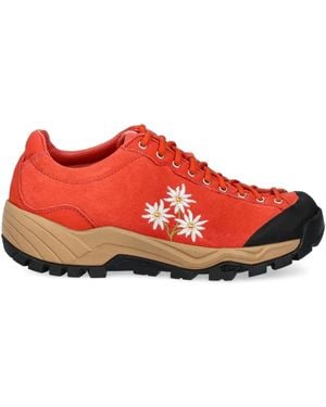 Diemme Movida Floral-Embroidered Hiking Trainers