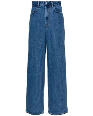 Givenchy Low-Crotch Wide-Leg Jeans - Blue