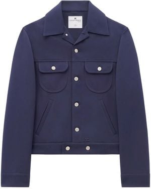Courreges Button-Up Jacket - Blue