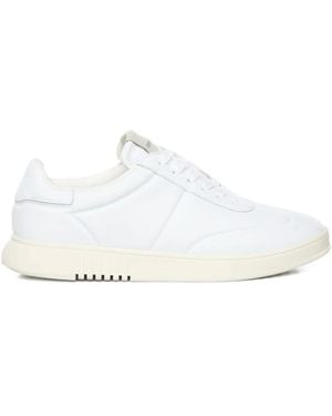Emporio Armani Leather Trainers - White