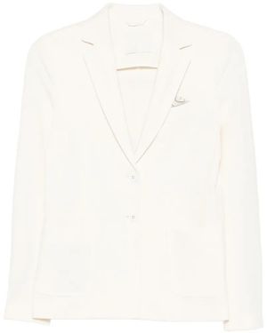 Circolo 1901 Single-Breasted Blazer - White