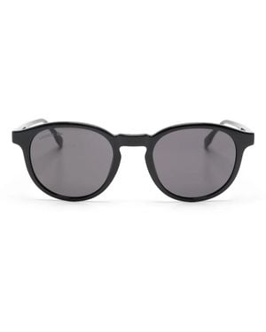 Lacoste Logo-Engraved Round-Frame Sunglasses - Gray