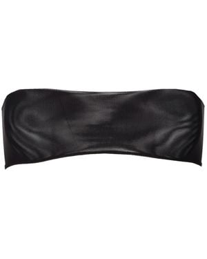 Rick Owens Semi-Sheer Bandeau Top - Black