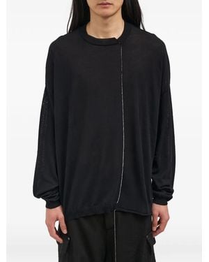 Isabel Benenato Pull Côtelé À Coupe Ample - Noir