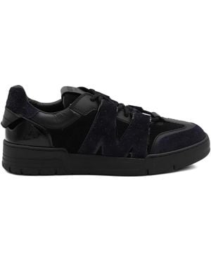 Moschino Lace-Up Suede Trainers - Black