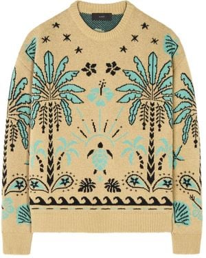 Alanui Echoes Of The Island Sweater - Metallic