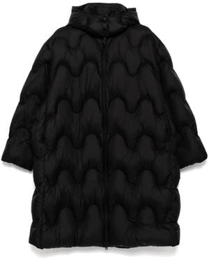 JNBY Wavy-Quilted Down Coat - Black