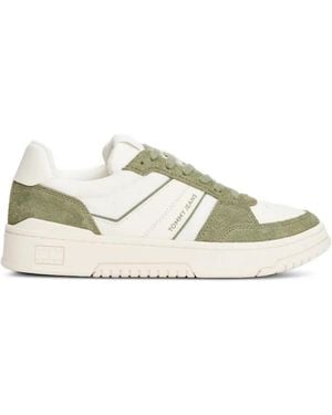 Tommy Hilfiger Logo-Lettering Sneakers - White
