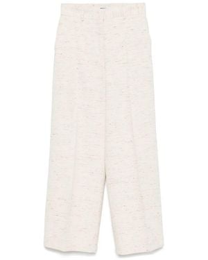 MSGM Mélange Pants - White