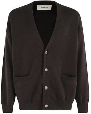 A PAPER KID Pocket Cardigan - Black