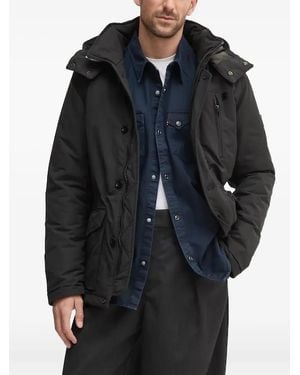 G-Star Hooded Button-Fastening Jacket - Black