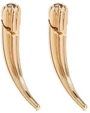 Tory Burch リブ ピアス - ホワイト