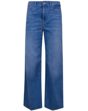 7 For All Mankind Lotta Ankle Cropped-Jeans - Blau