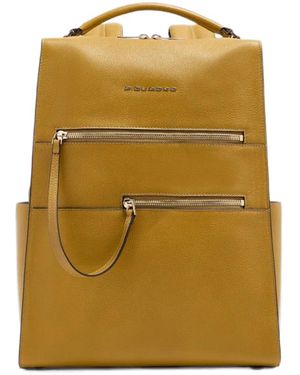 Piquadro 14' Patricia Leather Backpack - Yellow