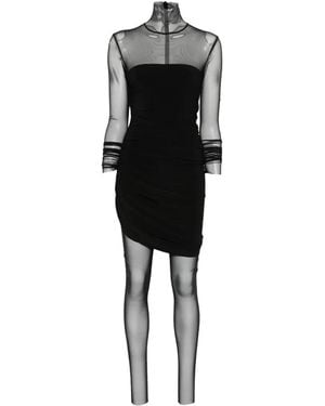 Norma Kamali Diana Ruched-Detail Catsuit - Black