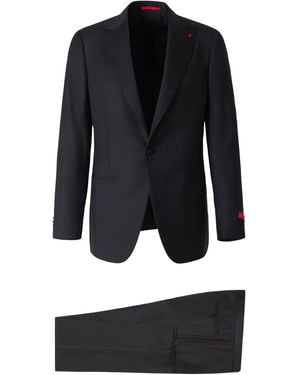 Isaia シングルスーツ - ブラック