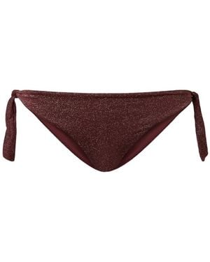 Twinset Bikini Thong With Lurex - Brown