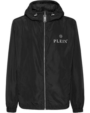 Philipp Plein Hexagon Hooded Jacket - Black