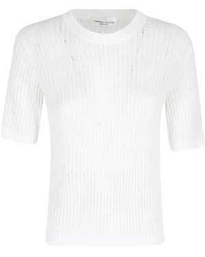 Roberto Collina Ribbed Top - White