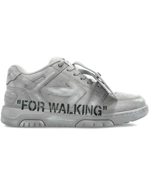 Off-White c/o Virgil Abloh Out Of Office "For Walking" Sneakers - Grey