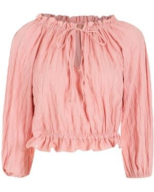 Clube Bossa Pisan Cotton Blouse - Pink