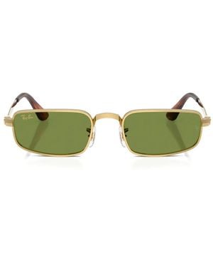 Ray-Ban X A$Ap Rocky Rectangle-Frame Sunglasses - Green