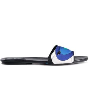 PUCCI Iride-Print Slides - Blue