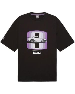 PUMA X Porsche Turbo Graphic-Print T-Shirt - Black